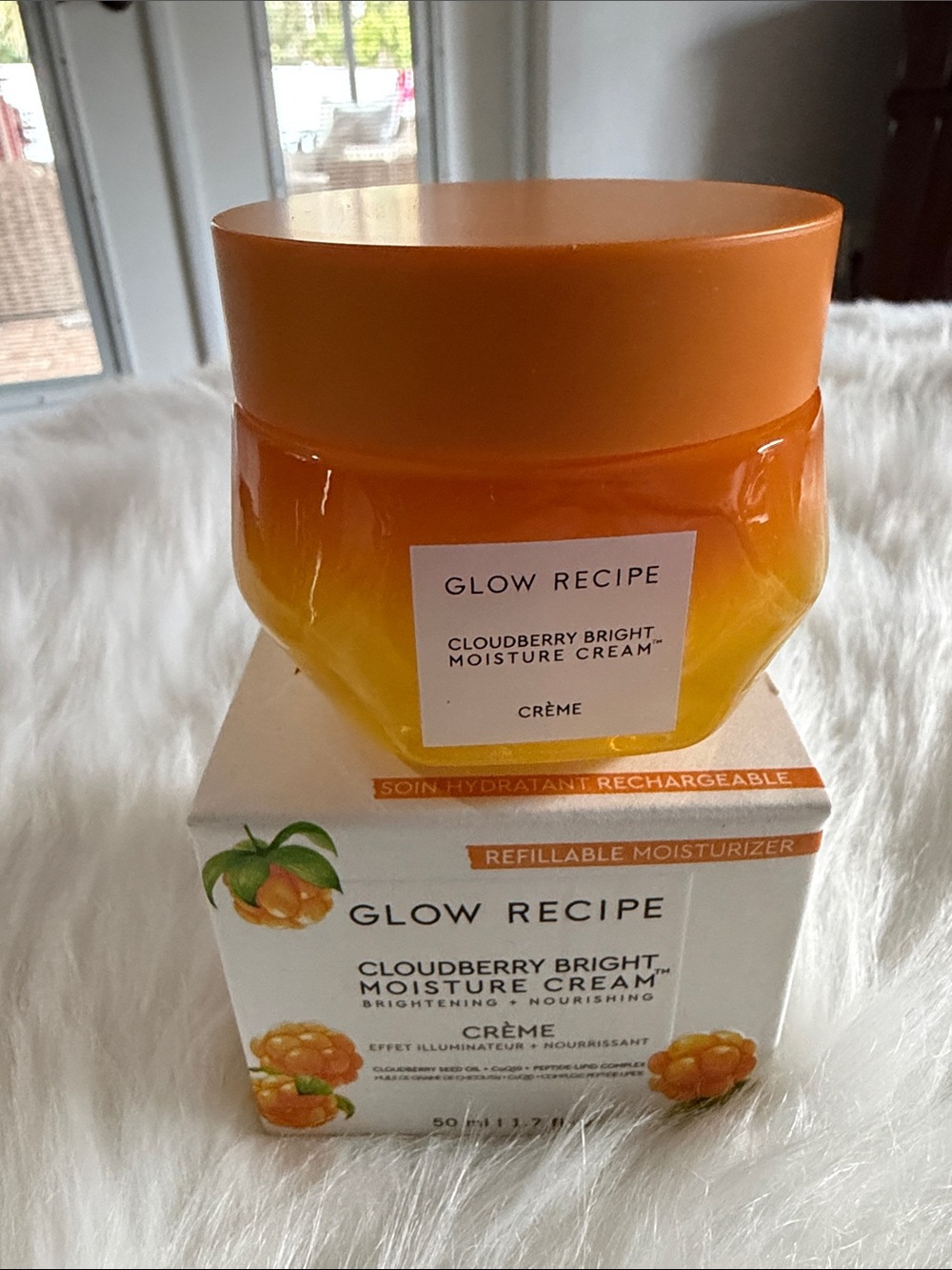 Glow Recipe Cloudberry Bright Moisture Cream - Orange and Yellow Jar
